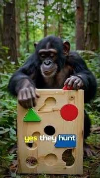 🐒 This Chimpanzee Is Smarter Than You Think… Mind-Blowing Animal Genius! #facts #animals #wildlife