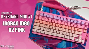 IDOBAO ID80V2 Pink Mechanical Keyboard Modding And Switch Lubing