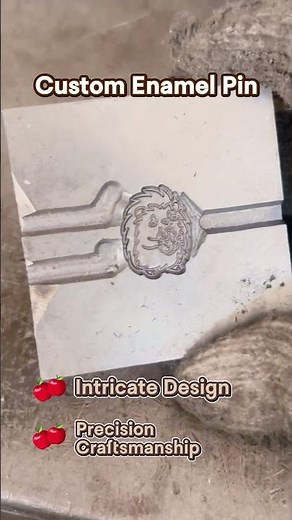 How Enamel Pins Are Made 🔥 Mold Stamping Process #custompins #enamelpins #manufacturing