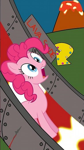 MLP and the Lava Slide 🤣🤣🤣 #2danimation #shorts #mylittlepony