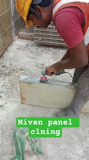 Mivan panel board clining work #miavai vide#construction #youtubeshorts #construction