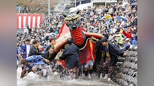 【動画】文化遺産・八代妙見祭、３年ぶり神獣「亀蛇」雄々しく