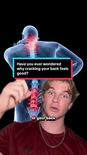 Have you ever wondered why cracking your neck and back feels so good? #physicaltherapy #crack #neckcrack #backcrack #nervoussystem