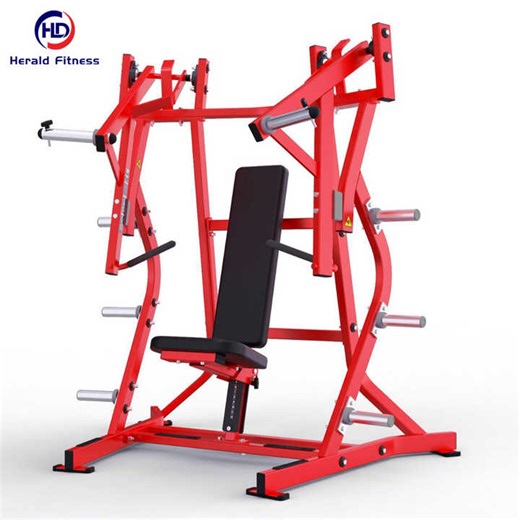 Commercial Plate Loaded Power Rack Adjustable Strength Steated Iso Lateral Chest Shoulder Bench Press Machine Gym Equipment