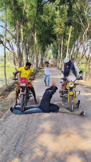 Motorcycle brake failure fake accident