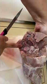Wild Hog processing…don’t forget to locate and remove the glands!