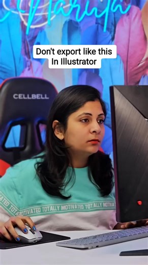 And if you want to export in other formats, you have to create art boards for each but with Asset export both problems are solved. 👍 #aitips #jllustratortutorial #learnillustrator #shallunarula #graphicdesigner #illustratorteacher #learnai #adobeillustrator | Shallu Narula