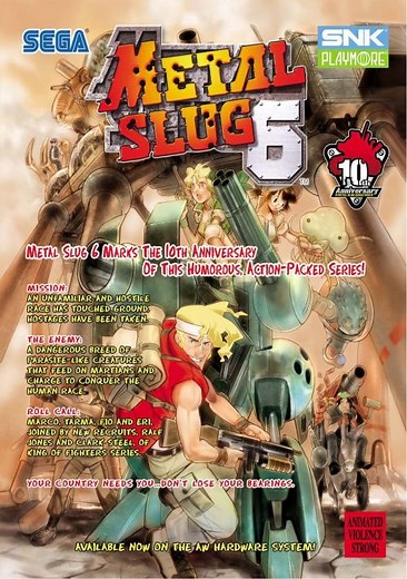 Metal Slug 6 (Metal Slug 3 bootleg) ROM Free Download for Mame - ConsoleRoms