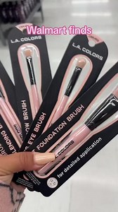 @hellokitty_britt found our dreamy pastel pink brushes that are softer than a cloud, giving your beauty game an ethereal touch. 💖✨ 🏃‍♀️Available @walmart #lacolorscosmetics #pinkmakeupbrushes #makeupbrushescheck #walmartmakeupfinds | LA COLORS Cosmetics