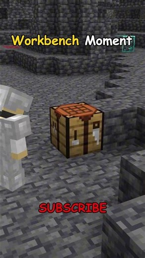 Workbench Moment 💀 #minecraft