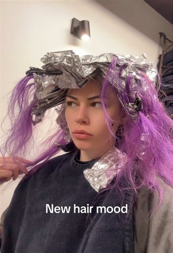 I love it #hairtransformation #purplehair #hairgoals #brighthair