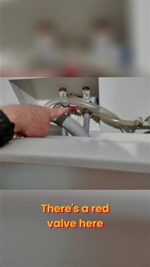 Washer-Dryer Hose Fitting: Hot & Cold Valve Explained #shorts