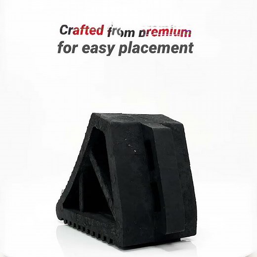 🎥 Heavy-Duty Rubber Wheel Chock – Your Ultimate Vehicle Safety Tool!