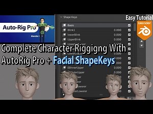 Blender 4 How To Use Auto Rig Pro For Face Rigging With Shape Keys Beginners