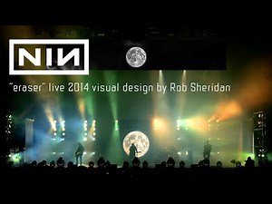 Nine Inch Nails "Eraser" 2014 live visual design by Rob Sheridan (with source overlay at top)