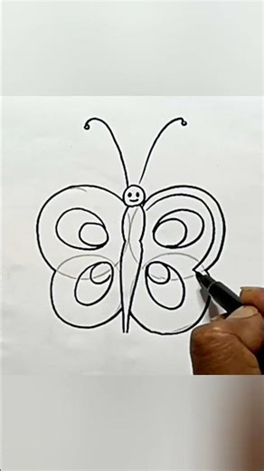 Butterfly drawing colour step by step/#newlessonofdrawing/#youtubeshorts/#short