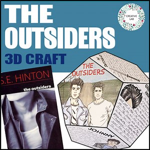 The Outsiders - Novel Study Project Craft - With Artwork - PBL