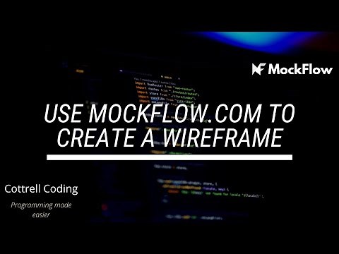 Use Mockflow.com to create a wireframe