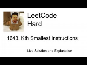 1643. Kth Smallest Instructions (Leetcode Hard)