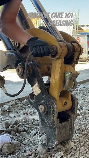 How to grease an excavator #Basics #MachineCare #catequipment #excavation #excavator #dayinthelife