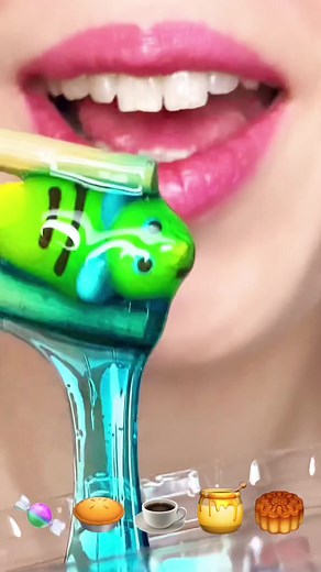 Experiencing Blue Honey: ASMR Mukbang Satisfying Sounds