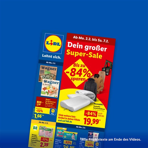 Entdecke die Angebote der Woche von Montag, 2.2. bis Samstag, 7.2. im Video. 🤩 | Lidl in Deutschland