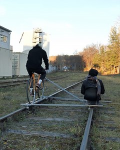 1.4M views · 5K reactions | Ride Your Bike On A Rail Track | DeMilked | Facebook