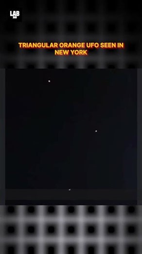 Shocking Footage: Mysterious Triangular Orange UFO Caught On Camera In New York! #shorts #lab360