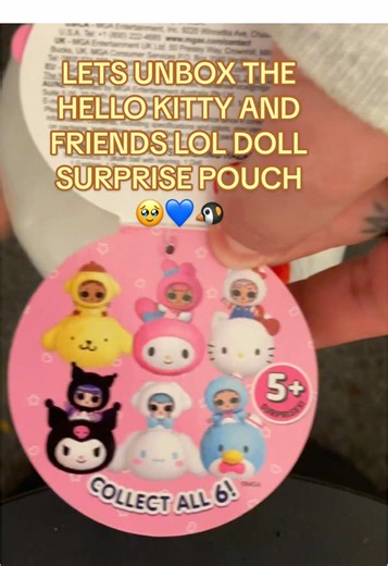 These hello kitty lol dolls in the pouch are my new favorite (I say that about all of them but I mean it every time)🥹🐧💙🥏🔵🌀🧵@lolsurprise #loldolls #hellokitty #hellokittylover #unboxing #target