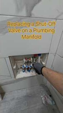 Replacing a Shut-Off Valve on a Plumbing Manifold