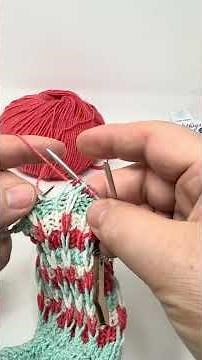 Knitting: Slip stitch pattern