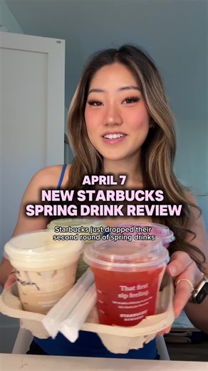 Wake up babe @Starbucks just dropped another round of spring drinks!! 💛💐 Which one are you trying first? Let me know in the comments 👀 #starbucks #starbucksspringdrinks #starbucksspring #starbucksmango #starbucksreview