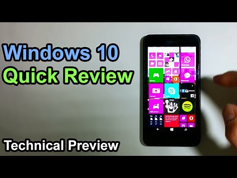 Windows 10 on Lumia 630 - Quick Review of Interface and Features