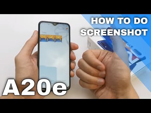 How to take screenshot in SAMSUNG Galaxy A20e