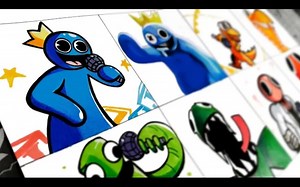 【周五夜放克】用8个框框画出Roblox里Rainbow friends!_哔哩哔哩_bilibili