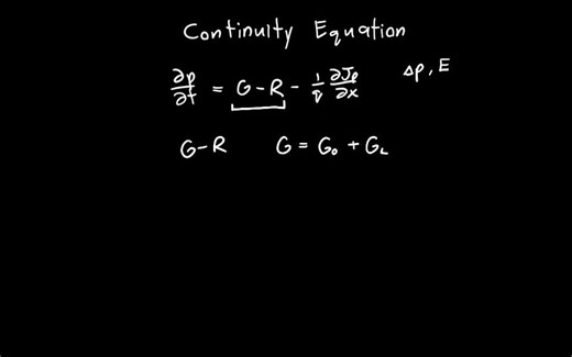 [自动字幕测试]连续方程半导体推导-Continuity Equation Semiconductor Derivation Part 2
