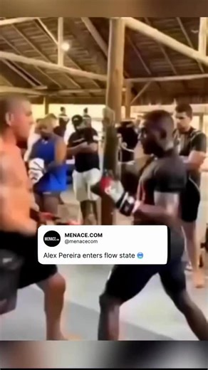 MENACE MMA on Instagram: "Alex Pereira enters flow state during sparring showcasing his elite striking and reaction time👀is he one of the greatest strikers in UFC history?"