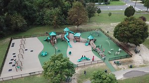 Laurel Acres Park is truly a special playground! Take a look from the MRC drone. | MRC Recreation