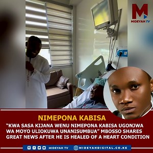 13K views · 8.1K reactions | Mbosso confirms he is fully healed from a heart condition that he has been suffering from since birth "Iligundulika nina shida ya Moyo ambayo nilizaliwa nayo. Siku Ya juzi kuja Jana, nilipata nafasi yakutibiwa na Madaktari bingwa kutokea Egypt na Tanzania. Kwa sasa Kijana Wenu nimepona kabisa ugonjwa wa moyo uliokuwa unanisumbua kwa kipindi cha miaka yote," Mbosso who recently left Wasafi Records says | Mideyah Digital Media | Facebook