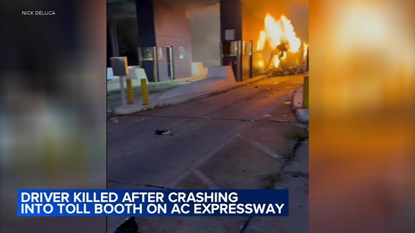 Hammonton man dies in fiery crash at AC Expressway toll plaza in Hamilton Twp.
