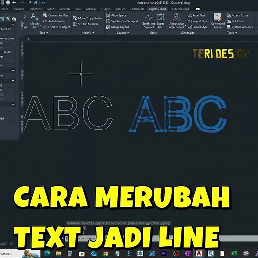 cara mengubah text menjadi line
