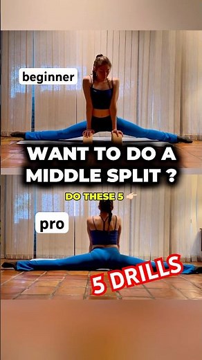 5 Exercises to Get Your Middle Split FAST!😱 Beginner & Pro! #flexibility #stretching #shorts #yoga