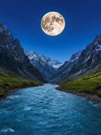 Let nature calm your mind. #relaxing #nature #fyp #night #moon