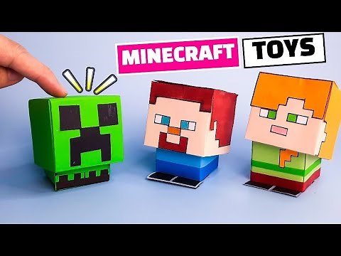 Origami MINECRAFT Fidget Toys | DIY Paper Fidget Toys