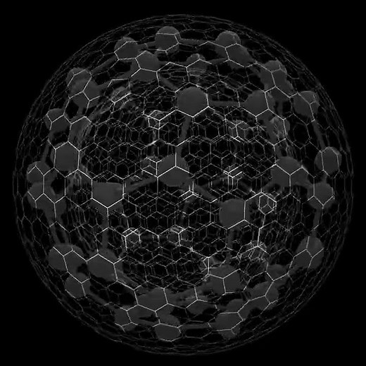 Moleculer graphic of a Fullerene Buckminsterfullerene
