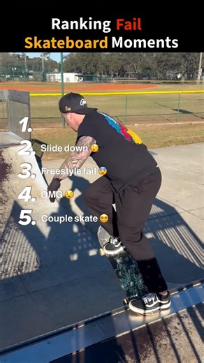 Ranking fail skateboard moments 😱😱 #skate #fail #ranked #shorts