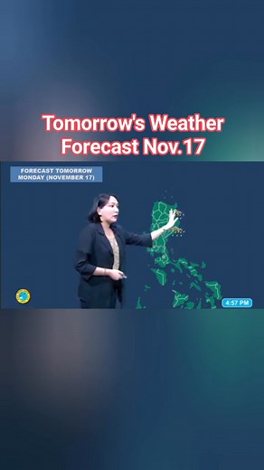 Tomorrow's Weather Forecast November 17, 2025 | Pinas Weather