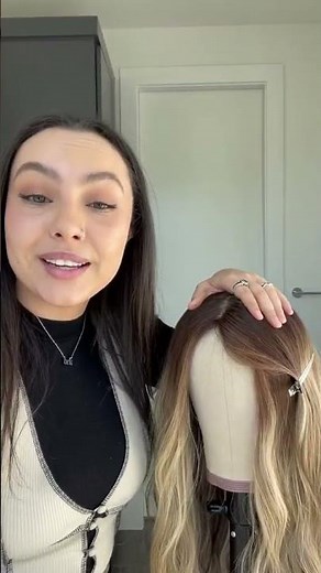 How to change hair part on a wig or hair topper