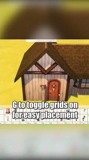 How to make roof trusses/roof triangles in The Sims 4 without mods or CC - Tutorial #shorts #short