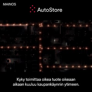 Mainos. AutoStore on innovatiivinen robotiikka- ja ohjelmistoteknologiayhtiö sekä edelläkävijä kuutiovarastointiautomaatiossa. Kyseessä on kaikista tiivein saatavilla oleva varastojen tilaustentäyttämisratkaisu. AutoStore toimii kiihtyvästi kasvavalla varastoinnin automaation toimialalla (erityisesti automaattisten varastointi- ja noutojärjestelmien (”AS/RS”) markkinalla) ja jopa nopeammin kasvavassa kuutiovarastoinnin segmentissä. AutoStore hyötyy suuresta kohdemarkkinasta, josta ainoastaan noi